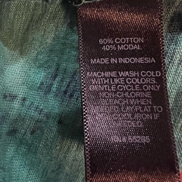 Express green and navy abstract bodycon dress size small - Picture 5 of 5